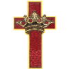 Crimson cross and crown